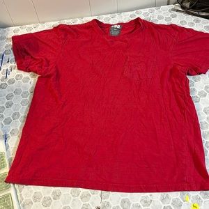 CSG Medium Red Speckled Short Sleeve Pocket T Shirt